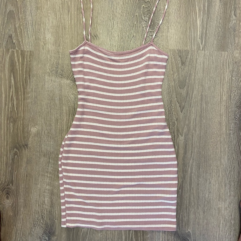 Striped bodycon dress